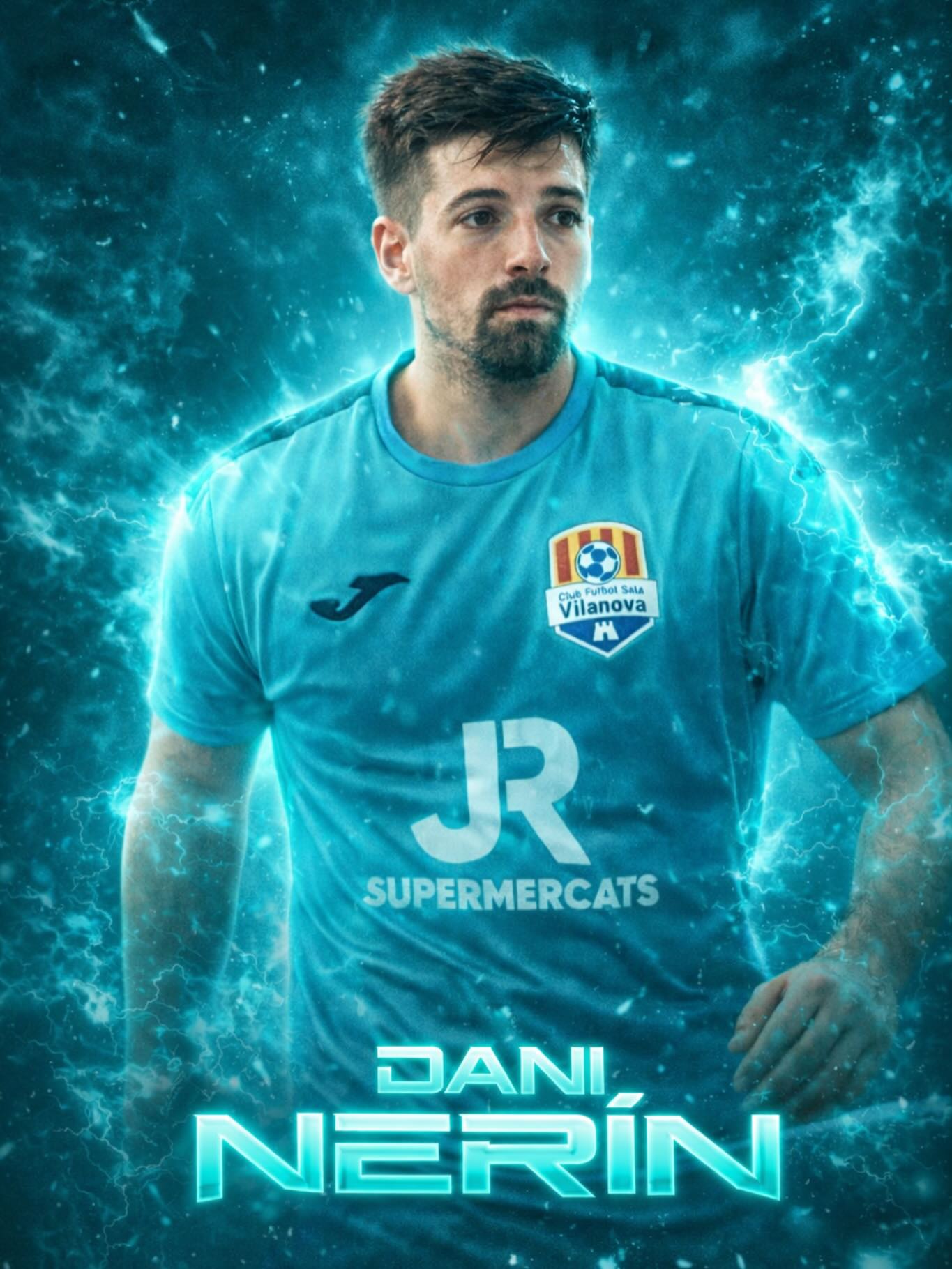 Dani Nerín, jugador del CFS Vilanova i formador de la tecnificació de futbol sala